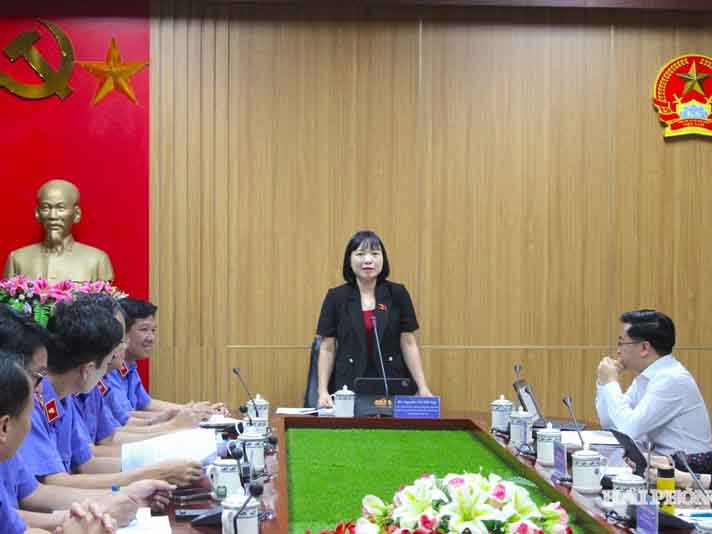 Đoàn đại biểu Quốc hội TP Hải Phòng khảo sát hoạt động của VKSND sau sắp xếp bộ máy
